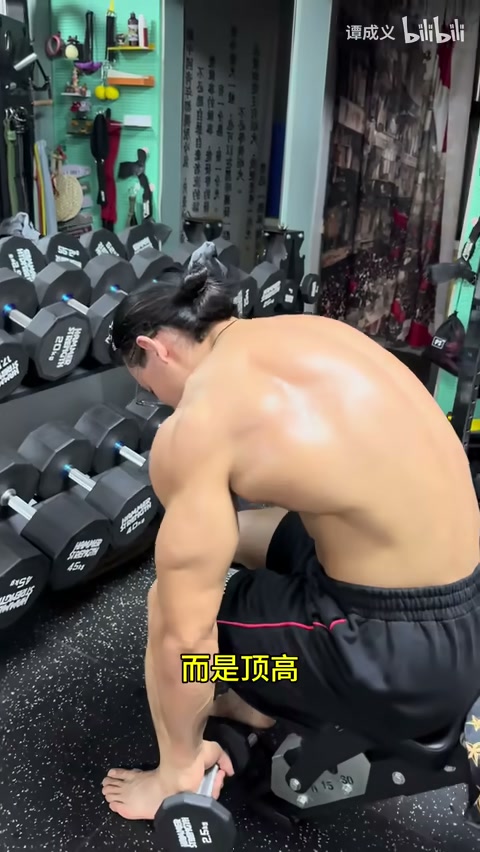 坐姿哑铃反飞鸟的胸椎位置与上举幅度示范